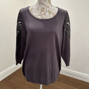 NWT Lane Bryant embroidered sweater.